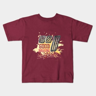 Good Driver use 3 pedals Kids T-Shirt